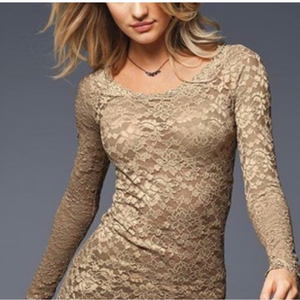 Victoria’s Secret brand Lace Top with back V neck
